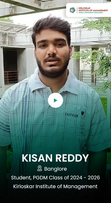 Kisan Reddy talks about his KIM experience
