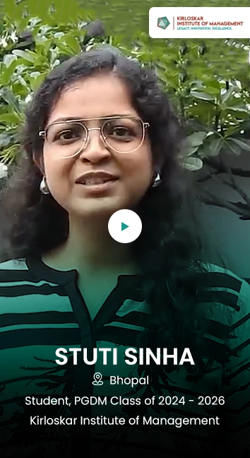 Stuti Sinha of PGDM Class of 2024 - 2026 talks